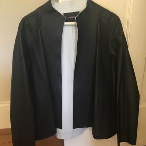 Lafayette 148 Black Leather Jacket